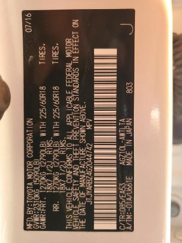 JTJYARBZ4G2044742 Lexus Nx 200t Base