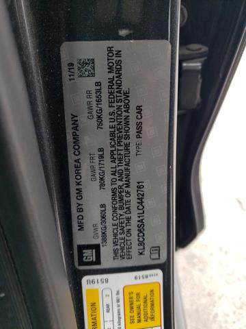 KL8CD6SA1LC442761 Chevrolet SPARK 1LT