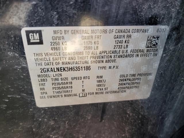 2GKALNEK3H6351186 GMC Terrain Sle