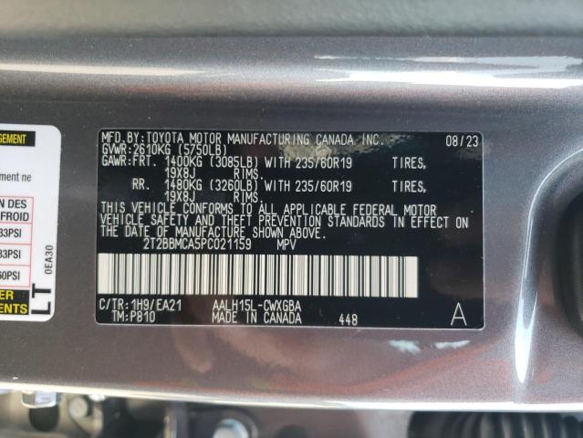 2T2BBMCA5PC021159 Lexus Rx 350h Base