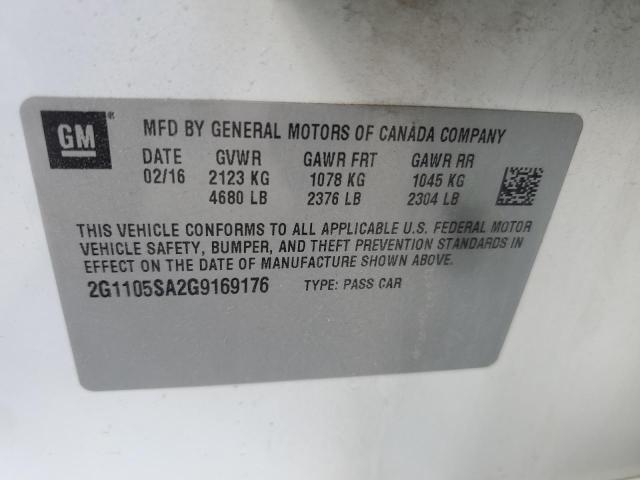 2G1105SA2G9169176 Chevrolet IMPALA LT