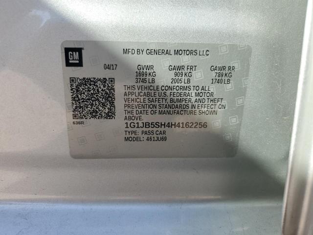 1G1JB5SH4H4162256 Chevrolet SONIC LS