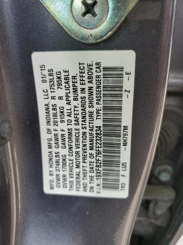 19XFB2F76FE232834 Honda CIVIC SE