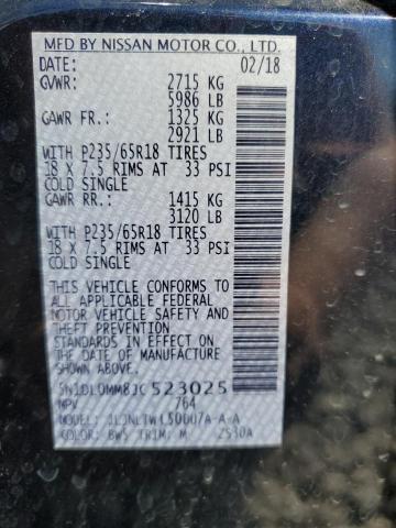 5N1DL0MM8JC523025 Infiniti QX60