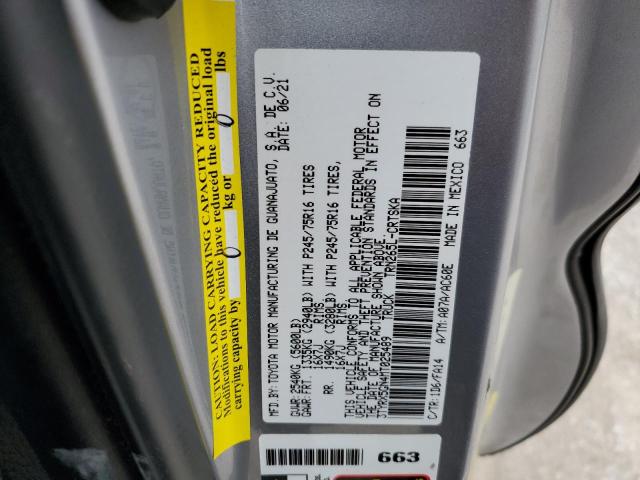 3TYRX5GN4MT025489 Toyota Tacoma Access Cab