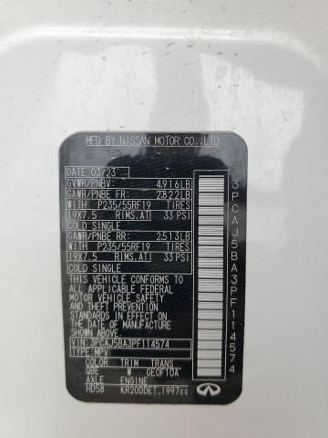3PCAJ5BA3PF114574 Infiniti Qx50 Luxe