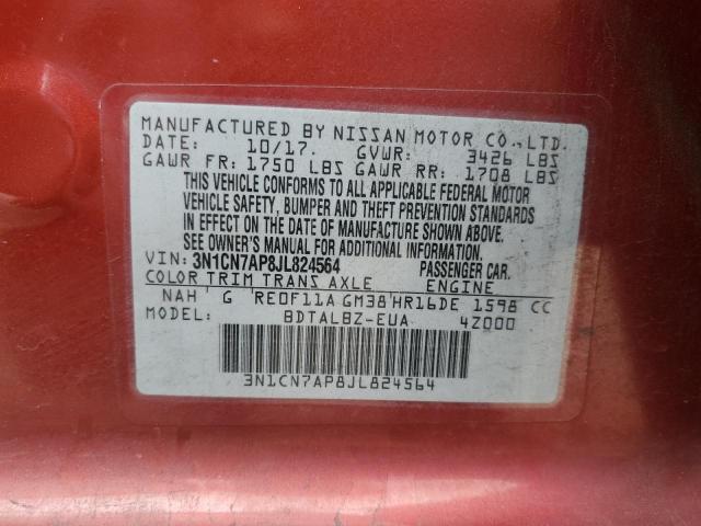 3N1CN7AP8JL824564 Nissan 2018