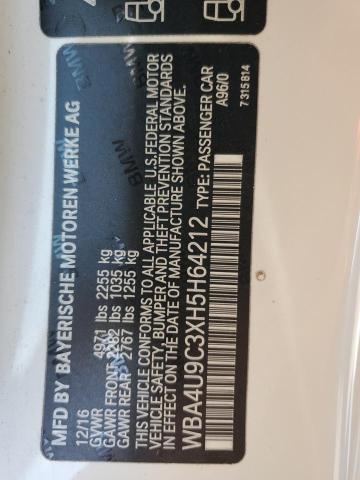 WBA4U9C3XH5H64212 BMW 430I