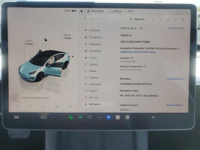 5YJ3E1EA4PF713565 Tesla 2023