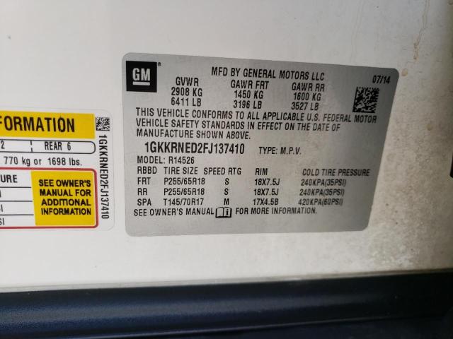1GKKRNED2FJ137410 GMC llt