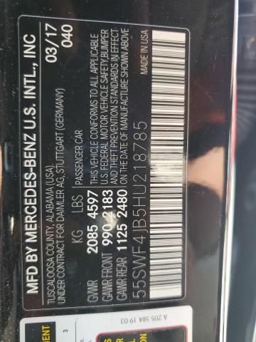 55SWF4JB5HU218785 Mercedes-Benz C 300