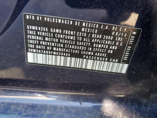 3VW2A7AU9FM029404 Volkswagen Golf