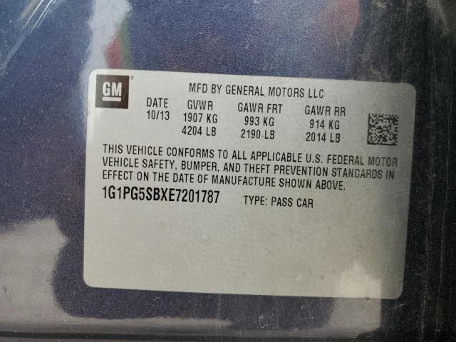 1G1PG5SBXE7201787 Chevrolet CRUZE LTZ