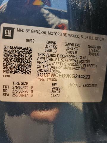 3GCPWCED9KG244223 Chevrolet l84 - di, dfm, alum, gen 5, var 2