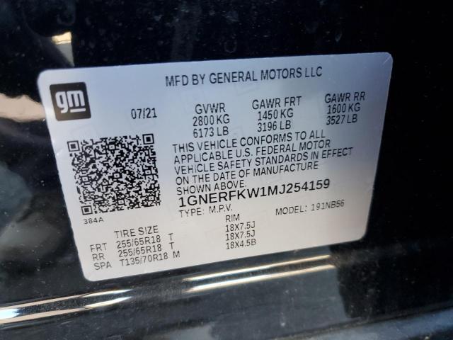 1GNERFKW1MJ254159 Chevrolet TRAVERSE L
