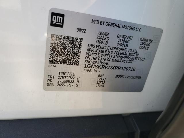 1GNSKRKDXPR120716 Chevrolet l84