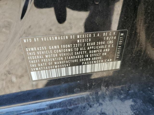 3VW4T7AU0FM039547 Volkswagen 2015