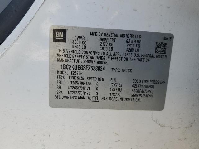 1GC2KUEG3FZ538034 Chevrolet Silverado
