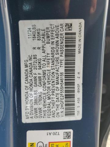 2HGFE2F55SH546156 Honda CIVIC SPOR