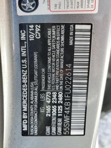 55SWF4KB1FU022614 Mercedes-Benz C 300 4MAT