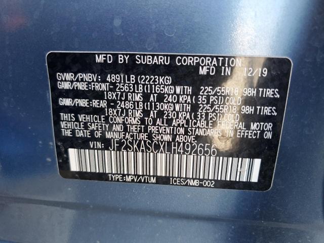 JF2SKASCXLH492656 Subaru naturally aspirated u5