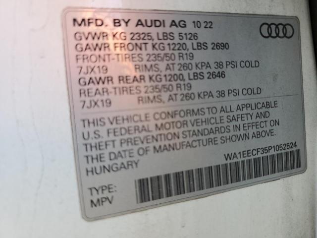 WA1EECF35P1052524 Audi 45 tfsi