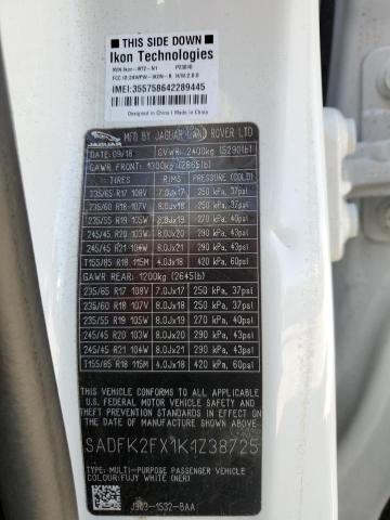 SADFK2FX1K1Z38725 Jaguar E-Pace