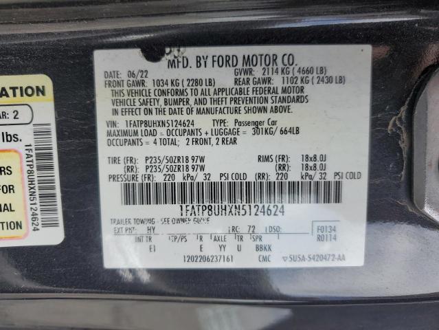 1FATP8UHXN5124624 Ford Mustang