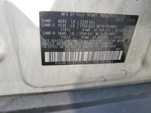 4S4BSAAC7G3261955 Subaru 2.5l u5