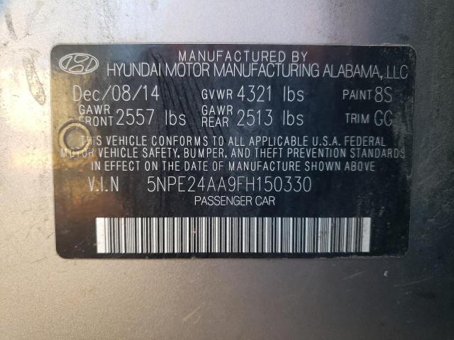 5NPE24AA9FH150330 Hyundai SONATA ECO