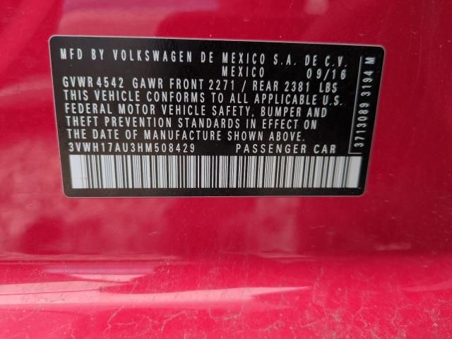 3VWH17AU3HM508429 Volkswagen GOLF ALLTR