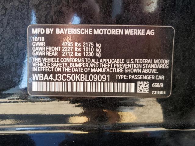 WBA4J3C50KBL09091 BMW 430XI GRAN