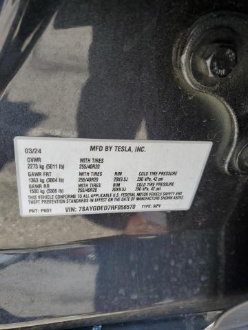 7SAYGDED7RF056570 Tesla 2024