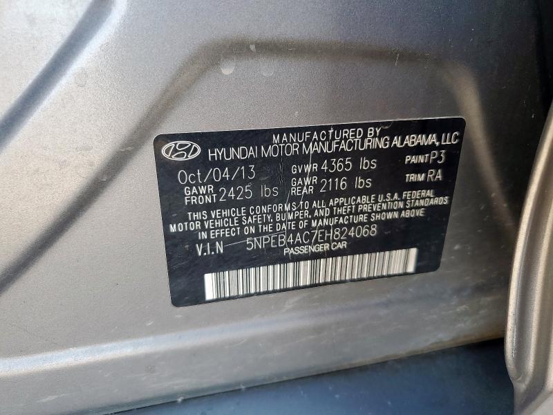 5NPEB4AC7EH824068 Hyundai SONATA GLS