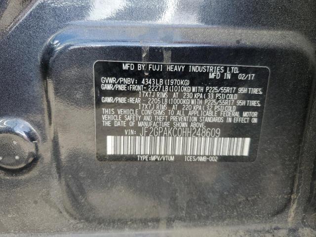 JF2GPAKC0HH248609 Subaru naturally aspirated
