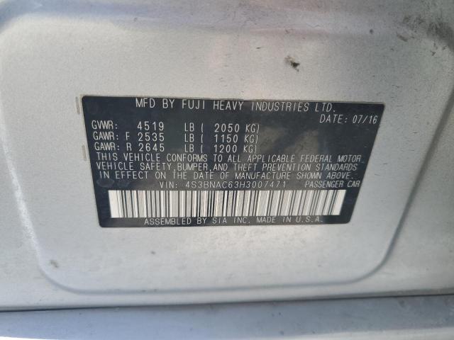 4S3BNAC63H3007471 Subaru u5