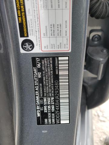 WDDZF4KB4JA293480 Mercedes-Benz m274
