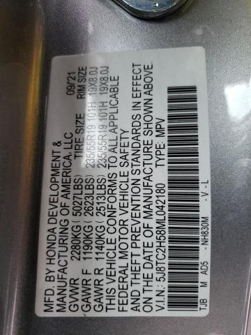 5J8TC2H58ML042180 Acura RDX TECHNO