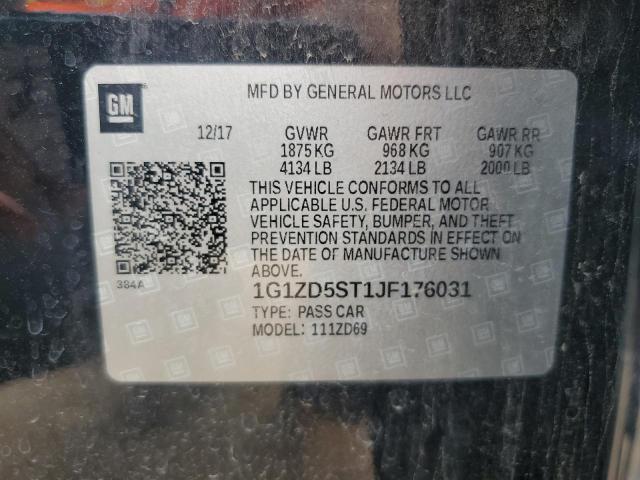 1G1ZD5ST1JF176031 Chevrolet MALIBU LT