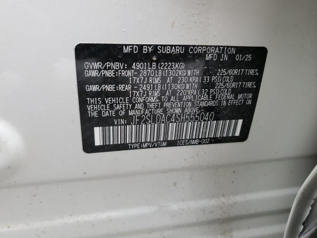 JF2SLDAC4SH555040 Subaru na