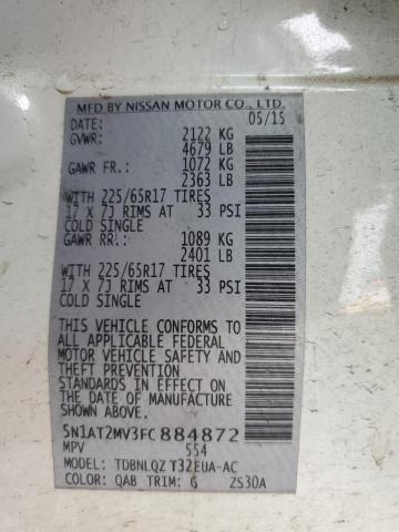 5N1AT2MV3FC884872 Nissan 2015