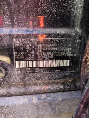4T3T6RFV4NU080053 Toyota RAV4 SE