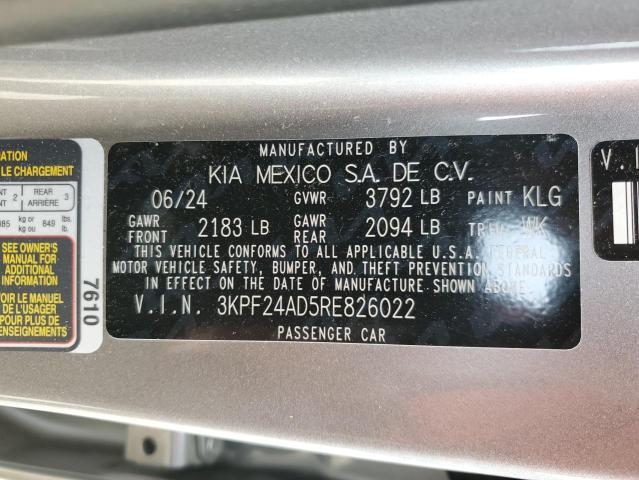 3KPF24AD5RE826022 KIA FORTE LX