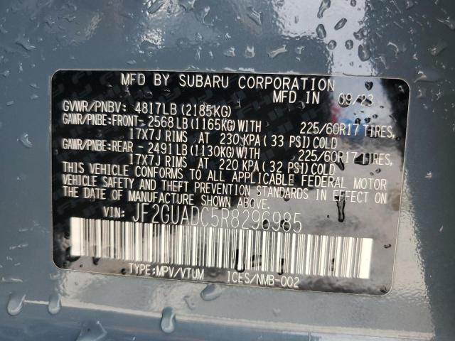 JF2GUADC5R8296985 Subaru Crosstrek