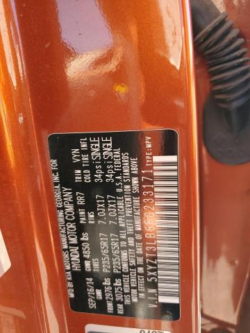 5XYZT3LB6FG233171 Hyundai SANTA FE S