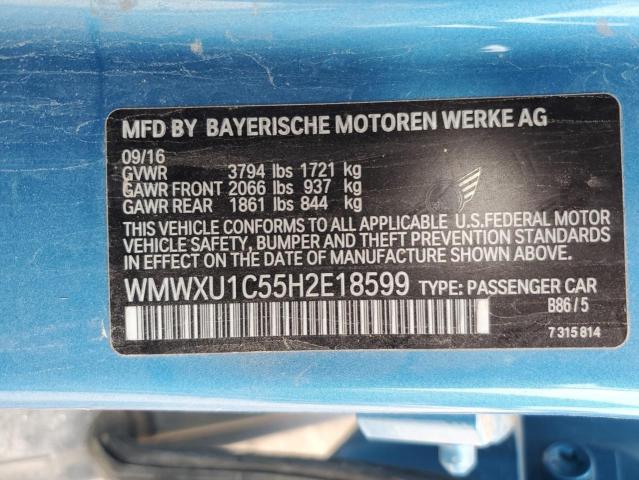WMWXU1C55H2E18599 Mini Cooper