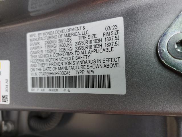 7FARS5H50PE006346 Honda lfc3