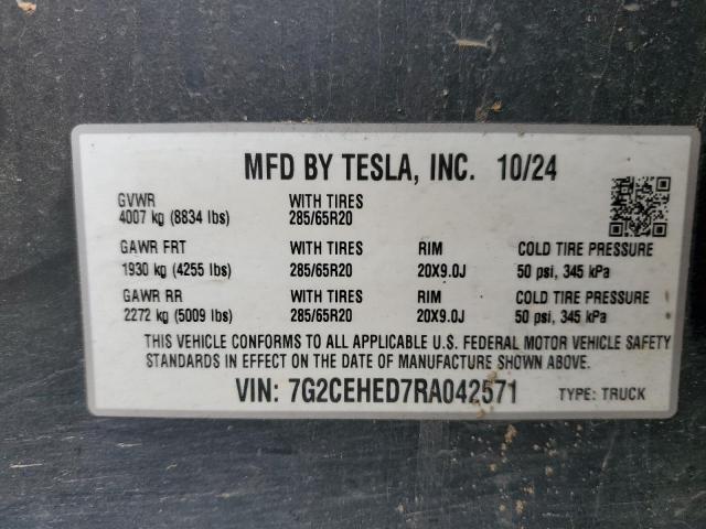 7G2CEHED7RA042571 Tesla Cybertruck