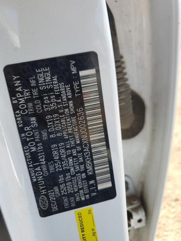 KM8KH3ACXNU002636 Hyundai t-gdi theta ii