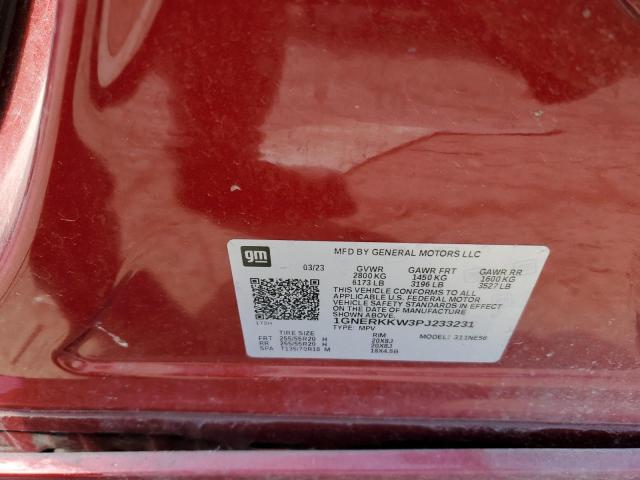 1GNERKKW3PJ233231 Chevrolet TRAVERSE P